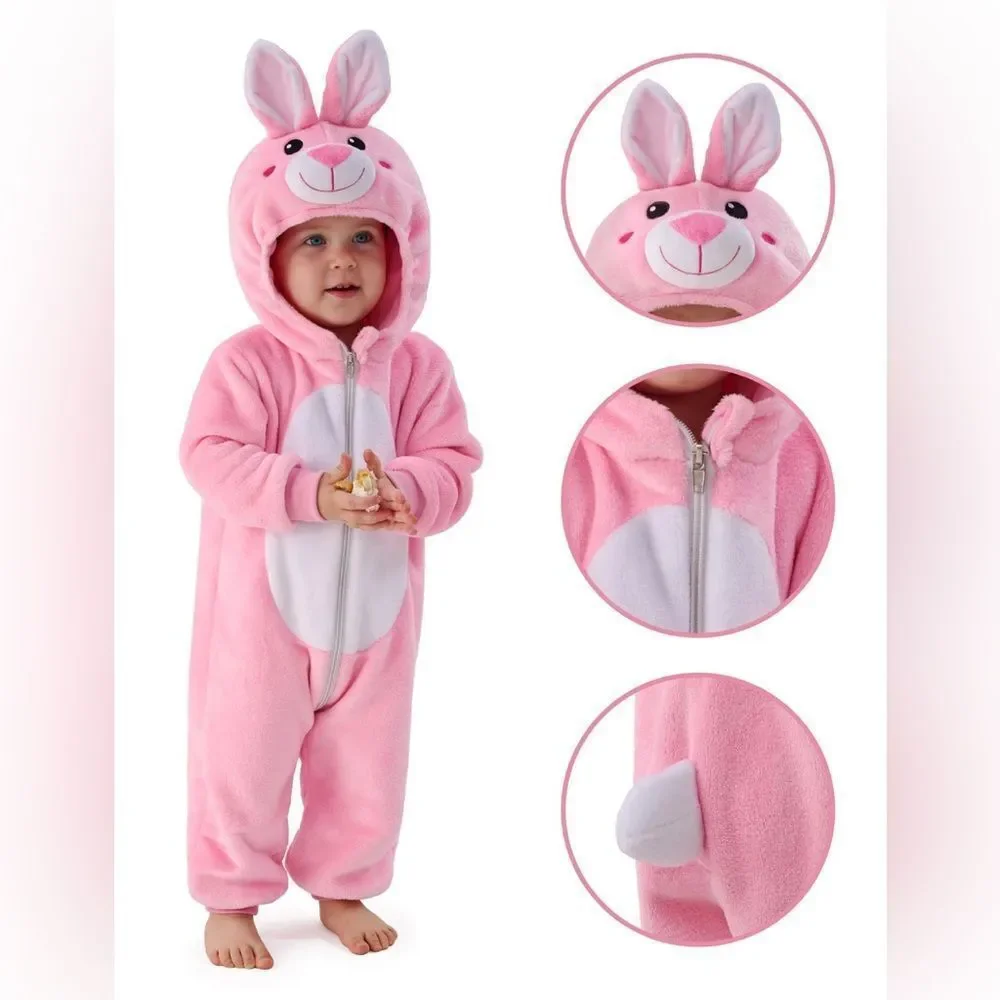 NEW Spooktacular Creations Pink Bunny Costume for Kids